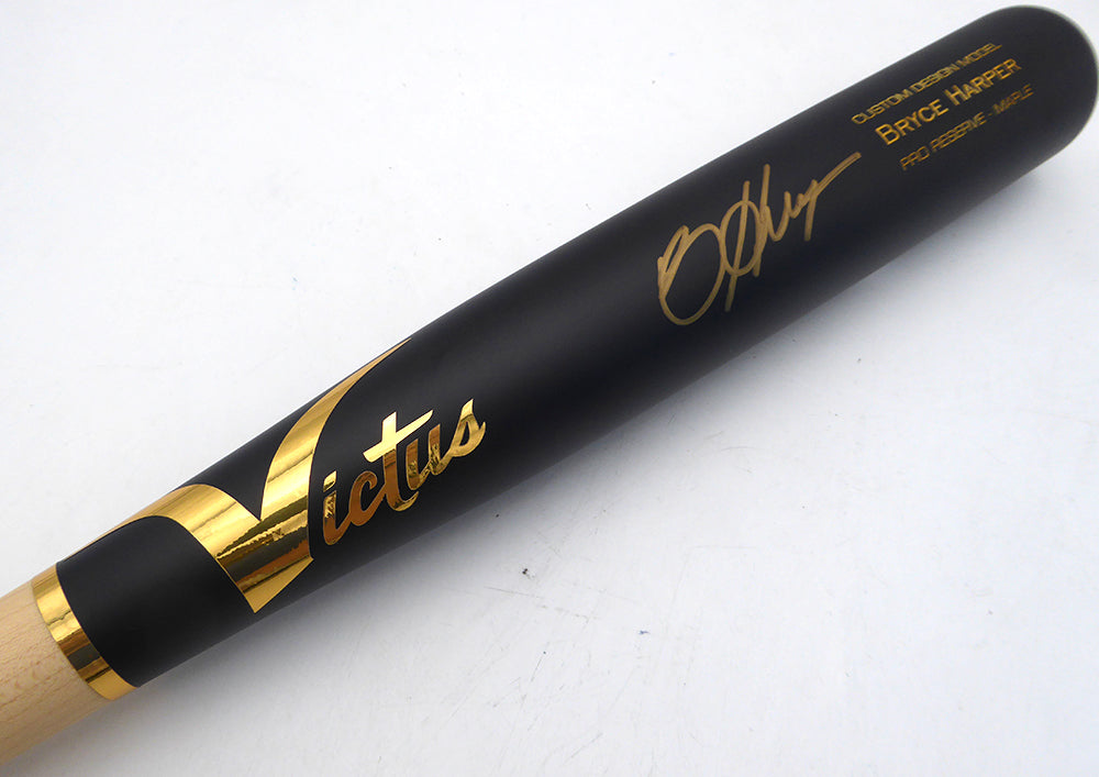 Bryce Harper Autographed Victus Game Model Bat Philadelphia Phillies MLB Holo #YP739008