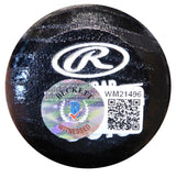 Deion Sanders Autographed Rawlings Bat New York Yankees, Atlanta Braves Beckett BAS QR #M21496