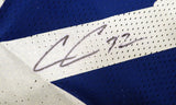 Seattle Seahawks Chris Carson Autographed Custom Blue Champion Jersey JSA #WPP267963