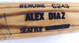 Alex Diaz Autographed Blonde Louisville Slugger 1995 Game Used Bat Seattle Mariners Cracked SKU #214047