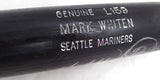 Mark Whiten Autographed Black Louisville Slugger L159 1996 Game Used Bat Seattle Mariners Cracked SKU #214052