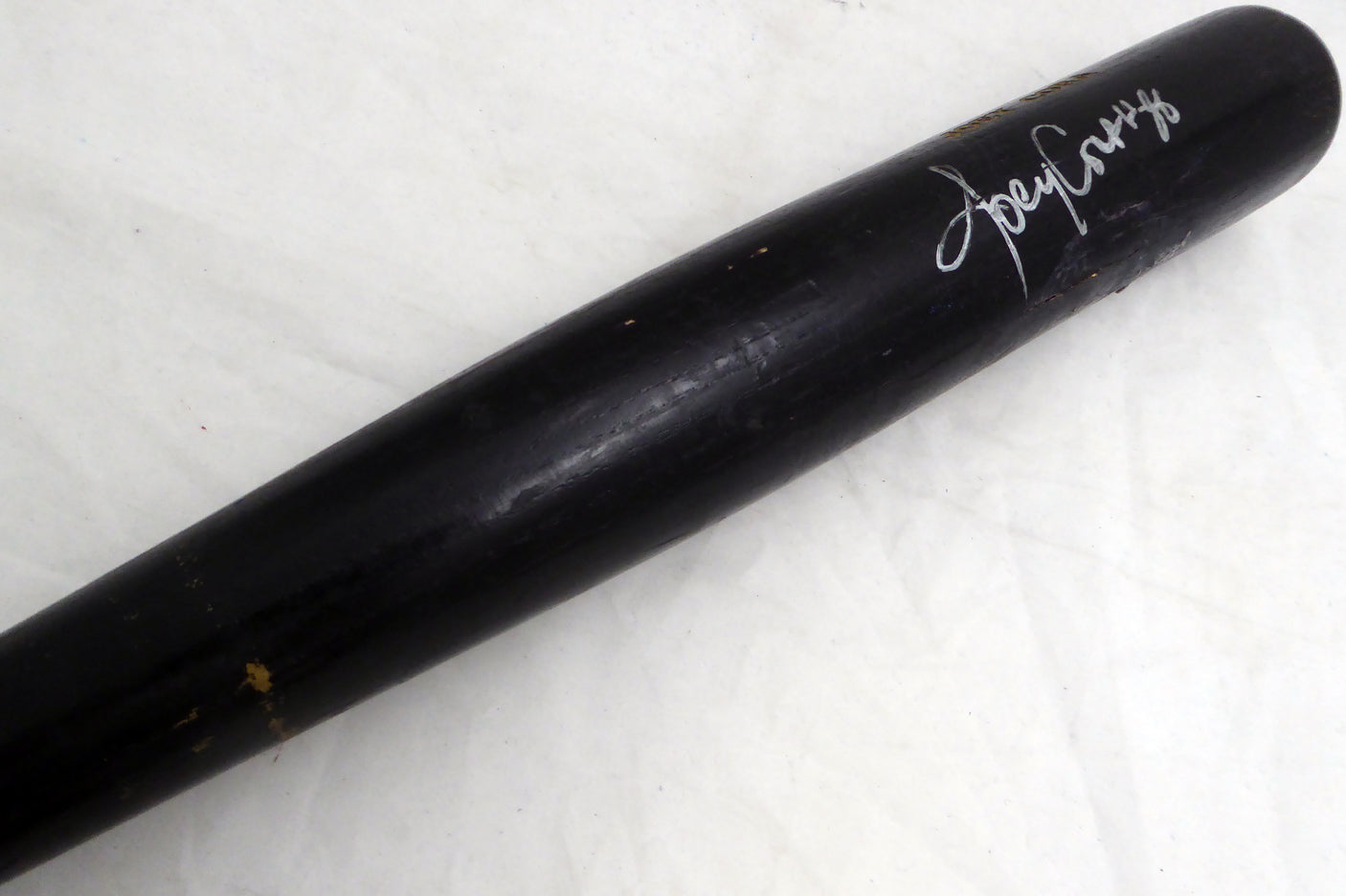Joey Cora Autographed Black Hoosier Game Used Bat Seattle Mariners Uncracked SKU #214053