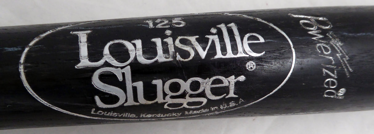 Pete O'Brien Autographed Black Louisville Slugger S2 Game Used Bat Seattle Mariners Cracked SKU #214054