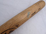 Phil Bradley Unsigned Seattle Mariners Blonde Louisville Slugger T141 Game Used Bat Cracked SKU #214061