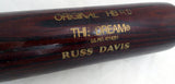 Russ Davis Unsigned Seattle Mariners Red Hoosier Game Used Bat Cracked SKU #214067