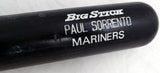 Paul Sorrento Unsigned Seattle Mariners Black Rawlings Big Stick 1997 Game Used Bat Cracked SKU #214069