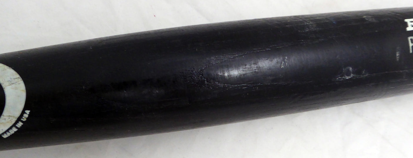 Paul Sorrento Unsigned Seattle Mariners Black Rawlings Big Stick 1997 Game Used Bat Cracked SKU #214069