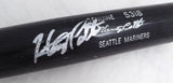 Henry Cotto Autographed Black Louisville Slugger Game Used Bat Seattle Mariners Light Use SKU #214071