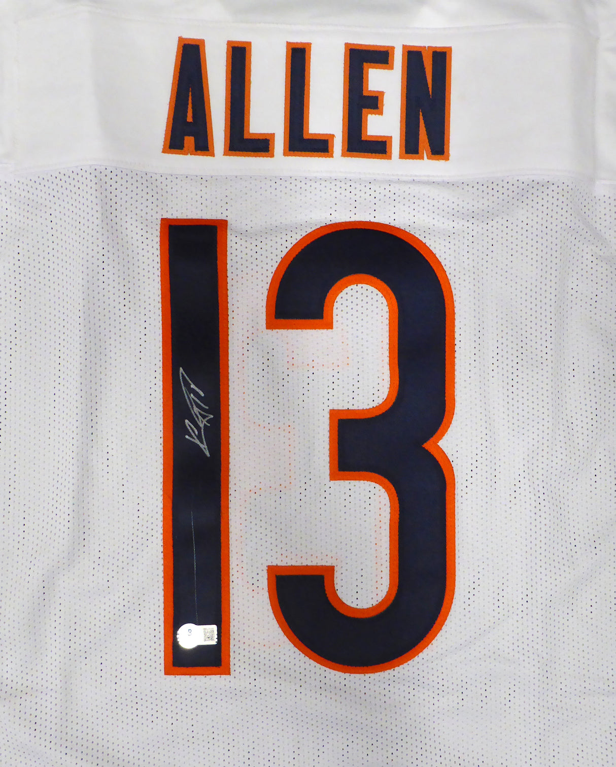 Chicago Bears Keenan Allen Autographed White Jersey Beckett BAS QR #1W533910