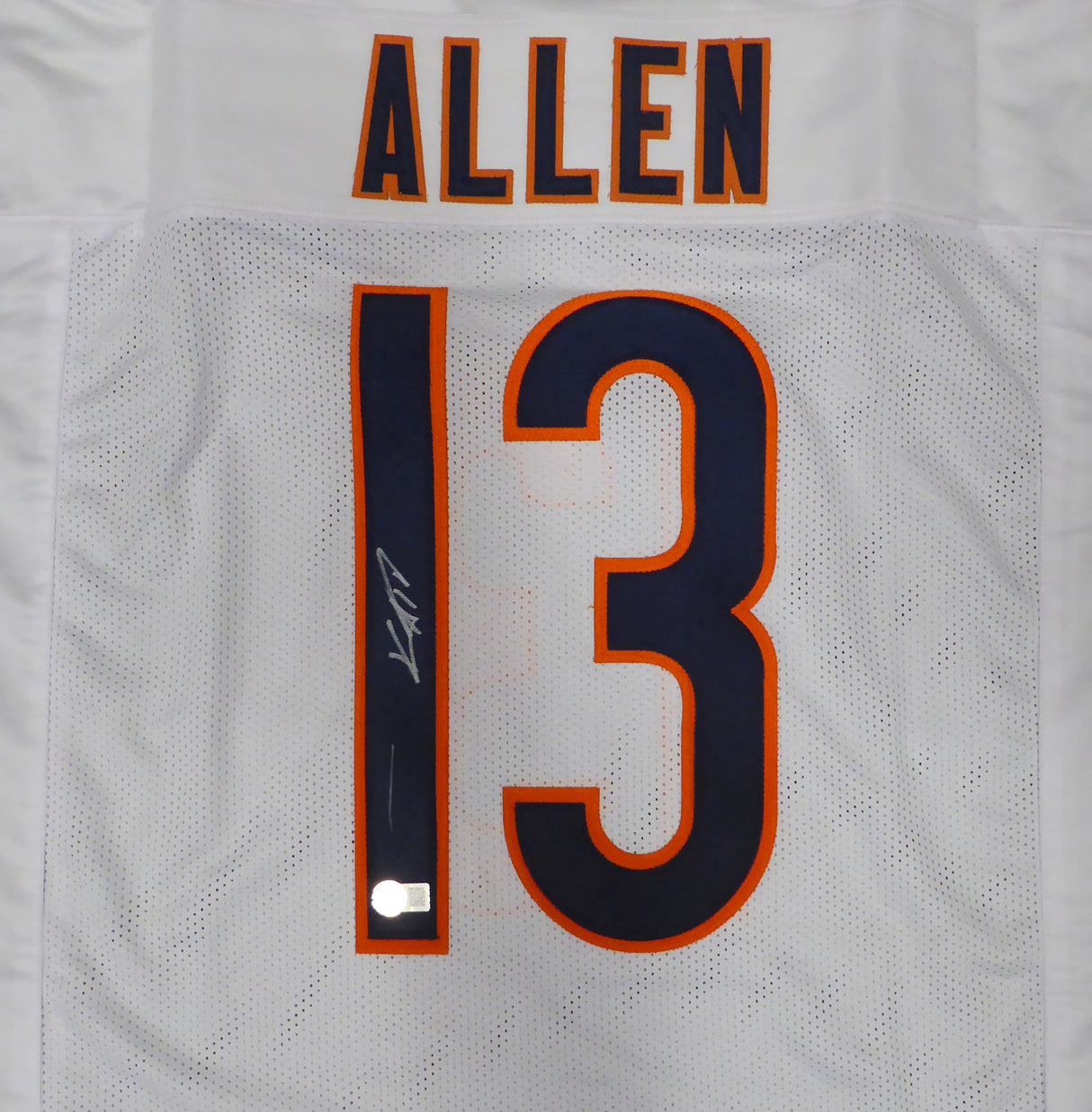 Chicago Bears Keenan Allen Autographed White Jersey Beckett BAS QR #1W533843