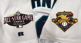 Seattle Mariners Jay Buhner Autographed White Authentic Russell Size 44 Jersey "The Bone & 2001 116 Wins" Beckett BAS QR #2W672390