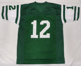 New York Jets Joe Namath Autographed Green Jersey Beckett BAS QR #1W535742