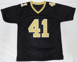 New Orleans Saints Alvin Kamara Autographed Black Jersey Beckett BAS QR #1W446084