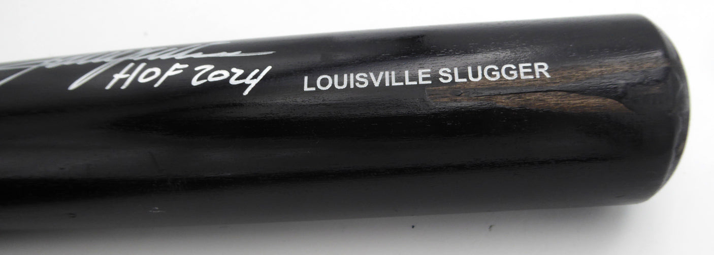 Adrian Beltre Autographed Black Louisville Slugger Bat Texas Rangers "HOF 2024" Beckett BAS QR #2W627142