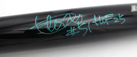 Ichiro Suzuki Autographed Black Player Model Mizuno Bat Seattle Mariners "#51 & HOF 25" Beckett BAS QR #2W517206
