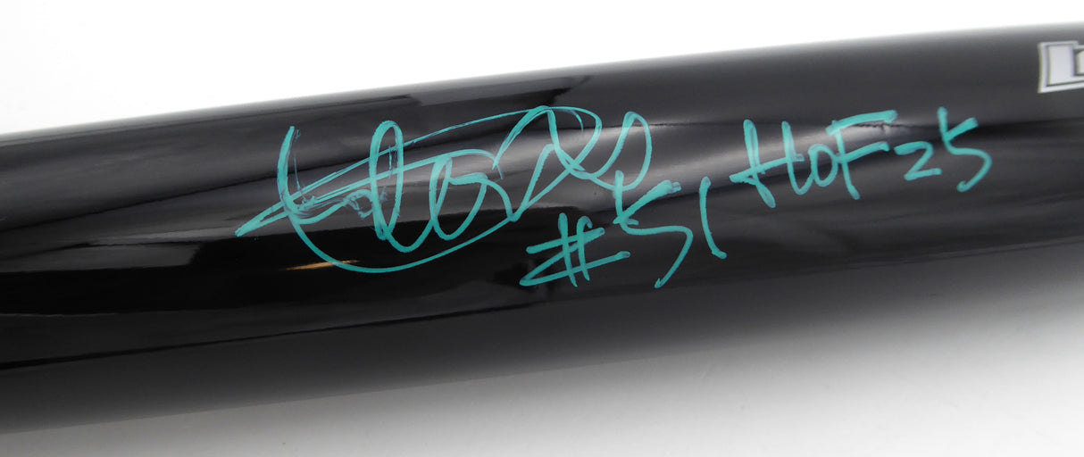 Ichiro Suzuki Autographed Black Player Model Mizuno Bat Seattle Mariners "#51 & HOF 25" Beckett BAS QR #2W517206