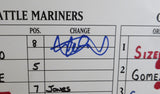 Ichiro Suzuki Autographed Game Used Lineup Card Seattle Mariners September 27, 2007 IS Holo SKU #214133