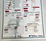 Ichiro Suzuki Autographed Game Used Lineup Card Seattle Mariners September 27, 2007 IS Holo SKU #214133