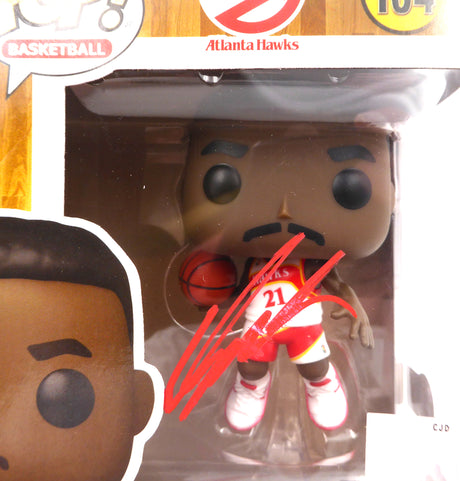 Dominique Wilkins Autographed Funko POP Vinyl Figurine Atlanta Hawks Beckett BAS QR #1W453449