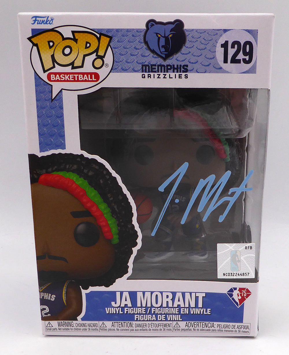 Ja Morant Autographed Funko POP Vinyl Figurine Memphis Grizzlies Beckett BAS QR #BF76755