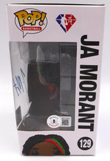 Ja Morant Autographed Funko POP Vinyl Figurine Memphis Grizzlies Beckett BAS QR #BF76755