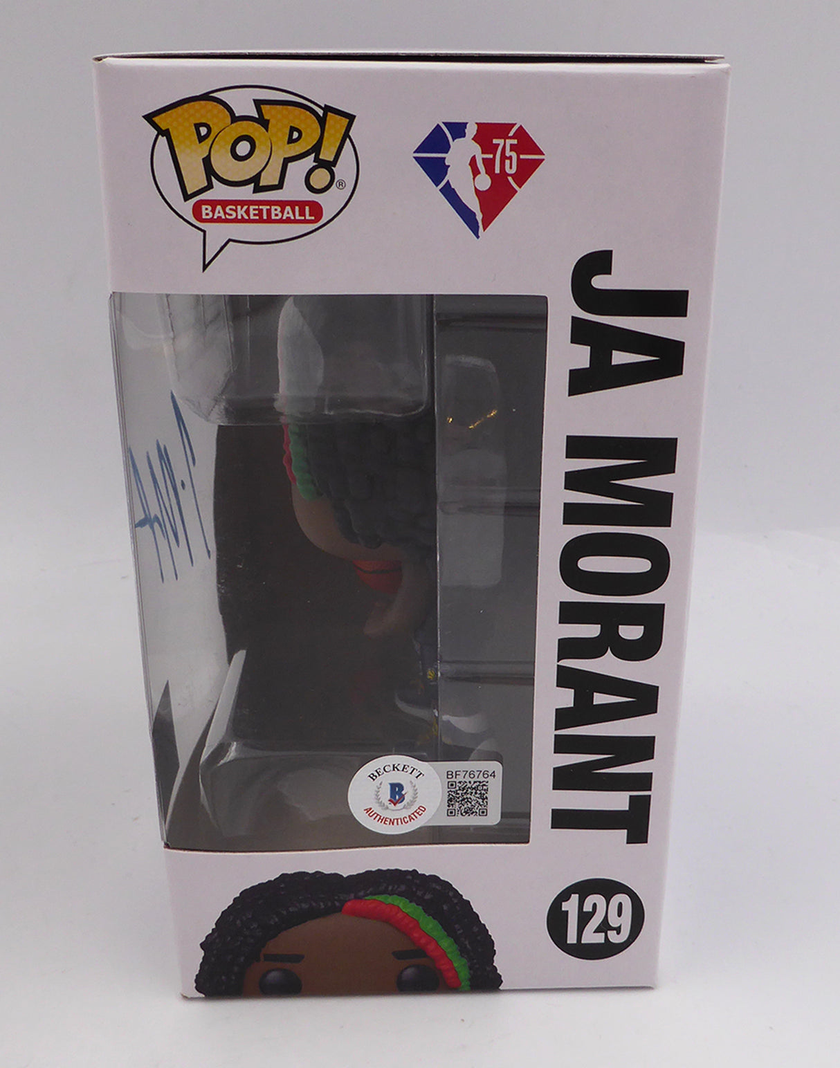 Ja Morant Autographed Funko POP Vinyl Figurine Memphis Grizzlies Beckett BAS QR #BF76764