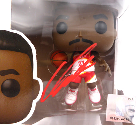 Dominique Wilkins Autographed Funko POP Vinyl Figurine Atlanta Hawks Beckett BAS QR #1W453446