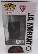 Ja Morant Autographed Funko POP Vinyl Figurine Memphis Grizzlies Beckett BAS QR #BF76748