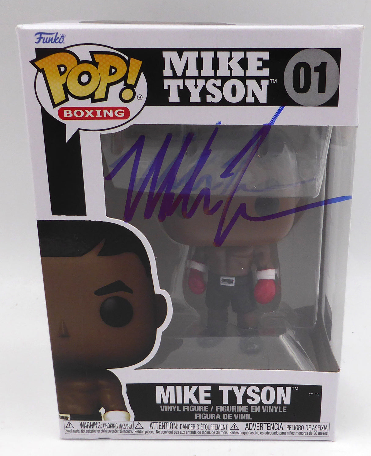 Mike Tyson Autographed Funko POP Vinyl Figurine Beckett BAS QR #BE12343