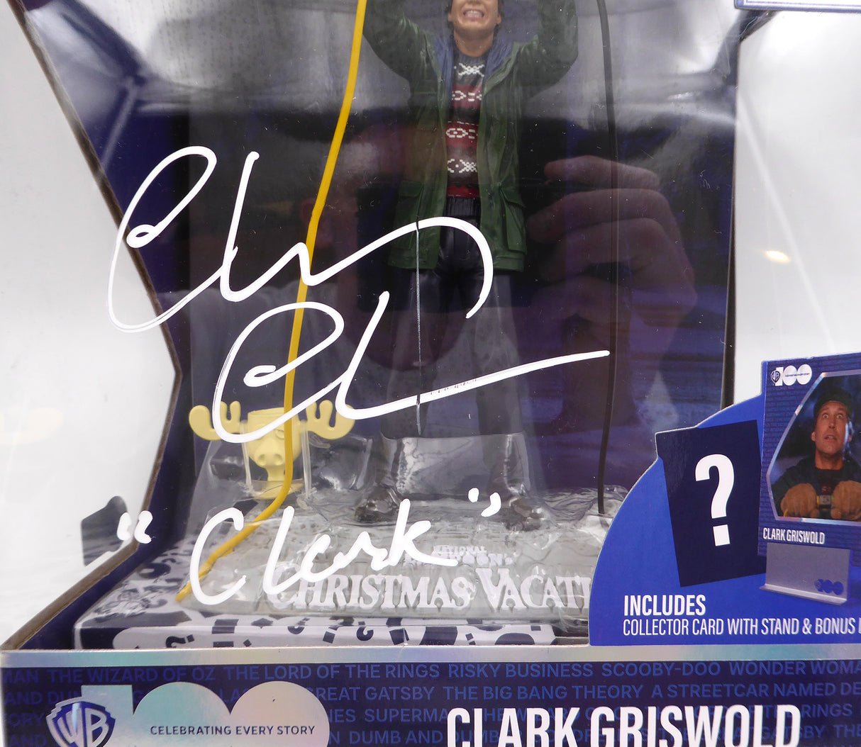 Chevy Chase Autographed McFarlane Toys Movie Maniacs Action Figure Christmas Vacation "Clark" Beckett BAS QR #AD34139