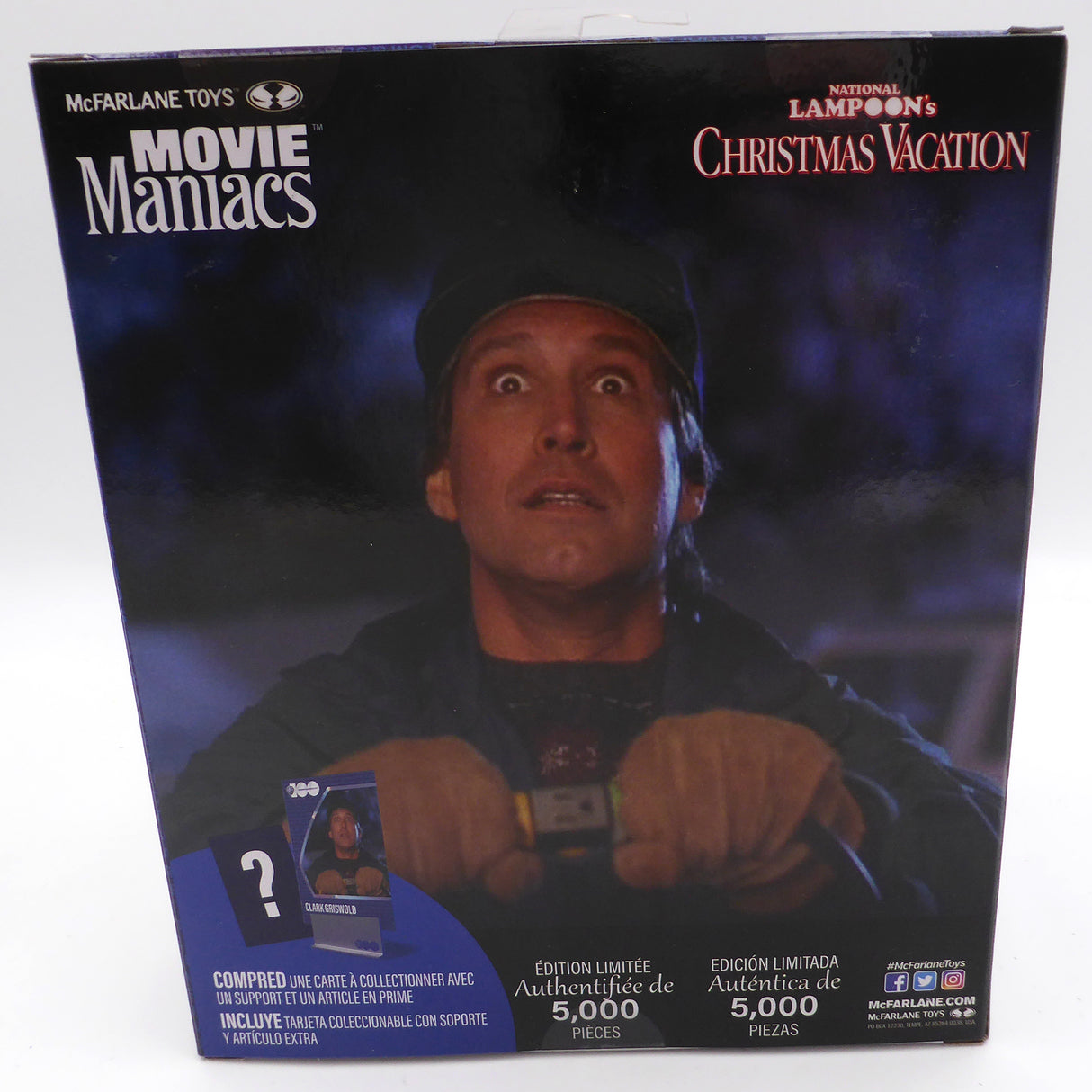 Chevy Chase Autographed McFarlane Toys Movie Maniacs Action Figure Christmas Vacation "Clark" Beckett BAS QR #AD34139