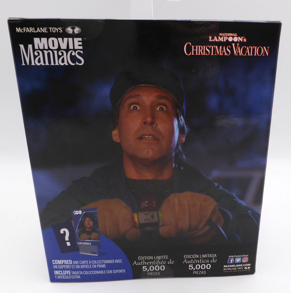 Chevy Chase Autographed McFarlane Toys Movie Maniacs Action Figure Christmas Vacation "Clark" Beckett BAS QR #AD34132