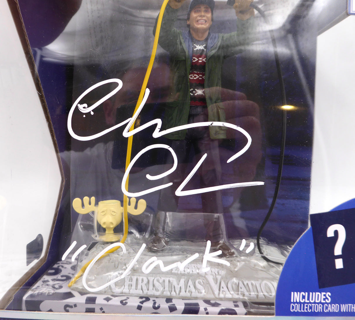Chevy Chase Autographed McFarlane Toys Movie Maniacs Action Figure Christmas Vacation "Clark" Beckett BAS QR #AD34140