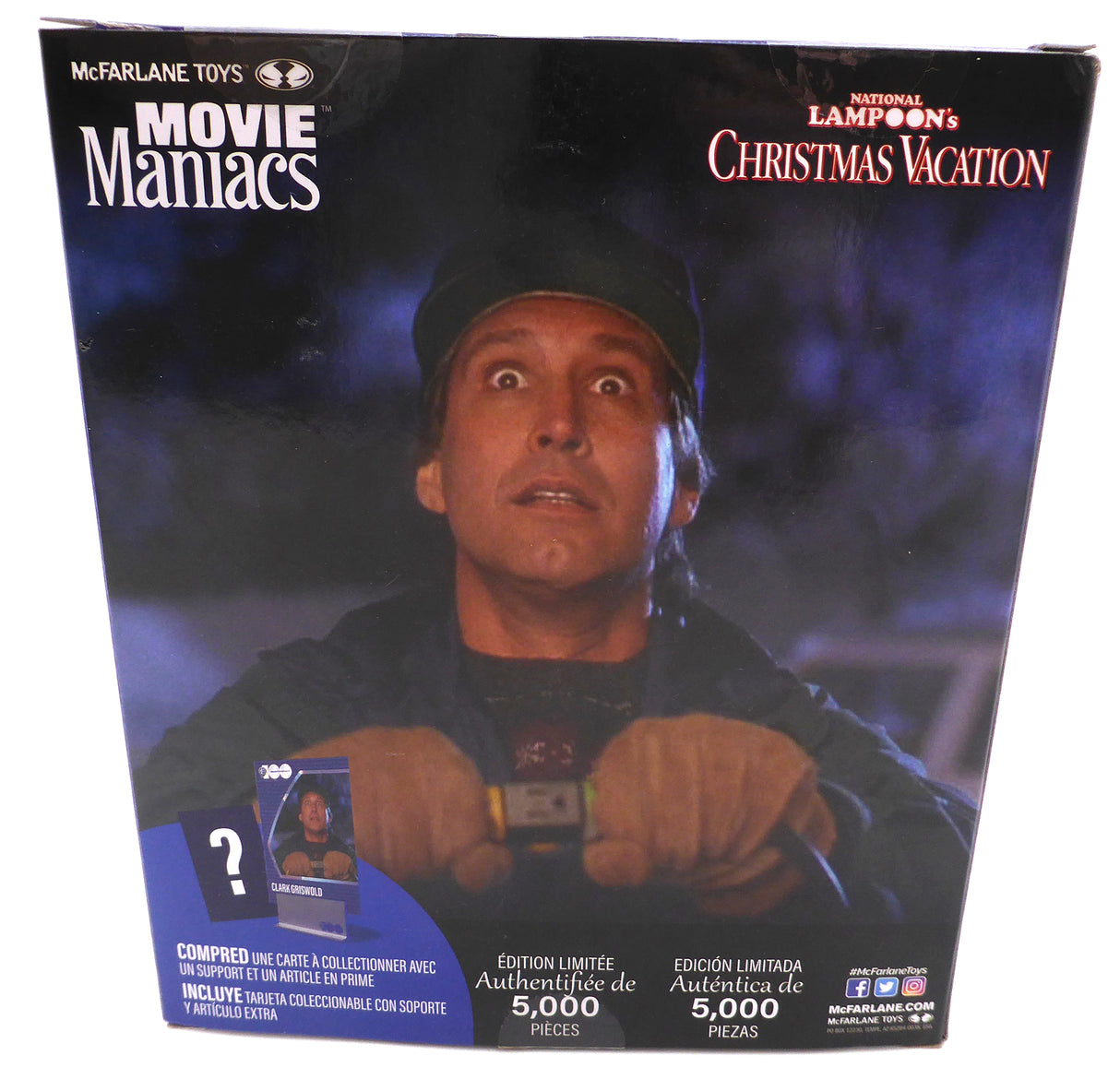 Chevy Chase Autographed McFarlane Toys Movie Maniacs Action Figure Christmas Vacation "Clark" Beckett BAS QR #AD34140