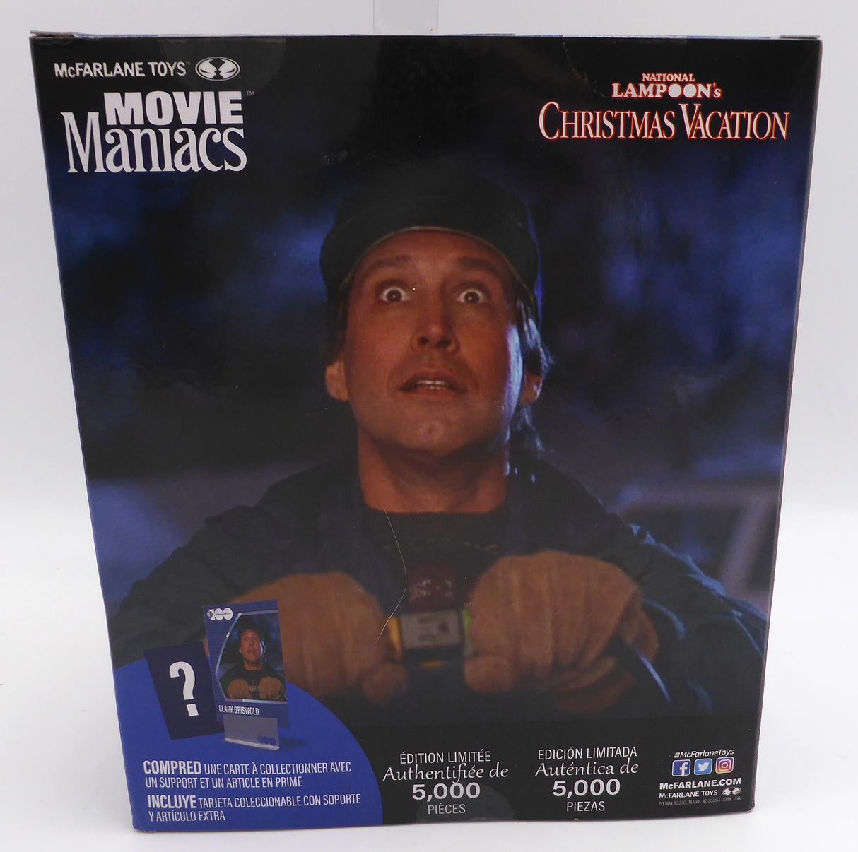 Chevy Chase Autographed McFarlane Toys Movie Maniacs Action Figure Christmas Vacation "Clark" Beckett BAS QR #AD74298