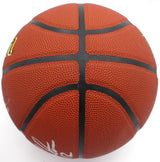 John Stockton Autographed Basketball Utah Jazz (Smudged) Beckett BAS QR #1W271705