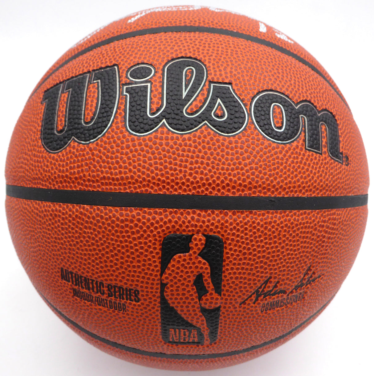 John Stockton Autographed Basketball Utah Jazz (Smudged) Beckett BAS QR #BK82068