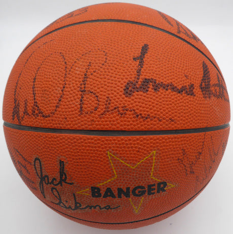 1981-82 Seattle Super Sonics Autographed Basketball With 16 Signatures Including Lenny Wilkens, Fred Brown & Jack Sitkma Beckett BAS #AC98521