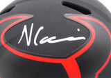 Nico Collins Autographed Eclipse Black Full Size Replica Helmet Houston Texans Beckett (Scratches) BAS QR #1W433072
