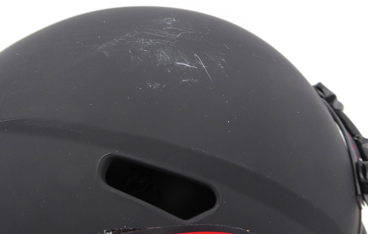 Nico Collins Autographed Eclipse Black Full Size Replica Helmet Houston Texans Beckett (Scratches) BAS QR #1W433072