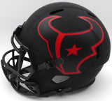 Nico Collins Autographed Eclipse Black Full Size Replica Helmet Houston Texans Beckett (Scratches) BAS QR #1W433072