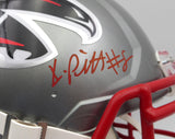 Kyle Pitts Autographed Atlanta Falcons Authentic Flash Silver Full Size Helmet Beckett BAS QR #WL25821
