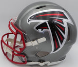 Kyle Pitts Autographed Atlanta Falcons Authentic Flash Silver Full Size Helmet Beckett BAS QR #WL25821