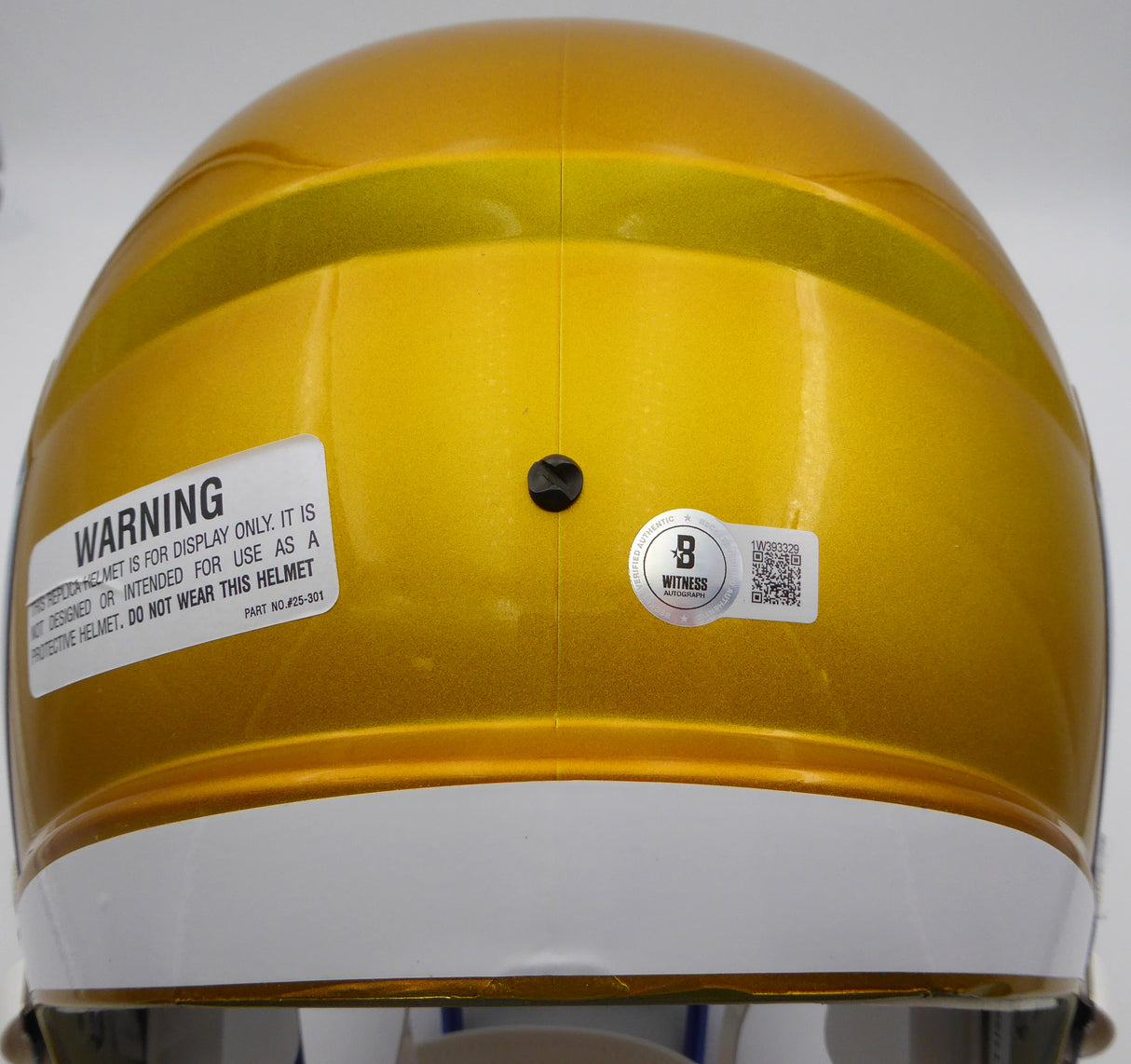 Aaron Donald Autographed Flash Yellow Full Size Replica Helmet Los Angeles Rams (Smudged) Beckett BAS QR #1W393329