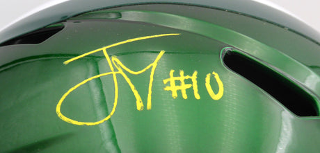 Jordan Love Autographed Flash Green Full Size Replica Helmet Green Bay Packers Beckett BAS QR #W466733