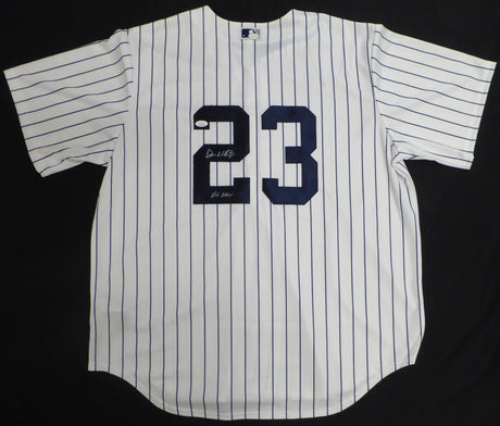 New York Yankees Don Mattingly Autographed White Nike Jersey Size XL "Hit Man" JSA #WIT713637