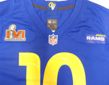 Los Angeles Rams Cooper Kupp Autographed Blue Nike Jersey Size XL Fanatics Holo #B504920