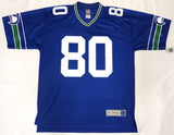 Seattle Seahawks Steve Largent Autographed Blue NFL Jersey Size L "HOF 95" Fanatics Holo #A256929