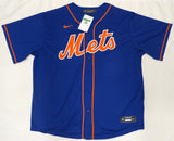 New York Mets Francisco Alvarez Autographed Blue Nike Jersey Size XL Beckett BAS QR #W676650