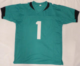 Jacksonville Jaguars Travis Etienne Autographed Teal Jersey Beckett BAS QR #W713279